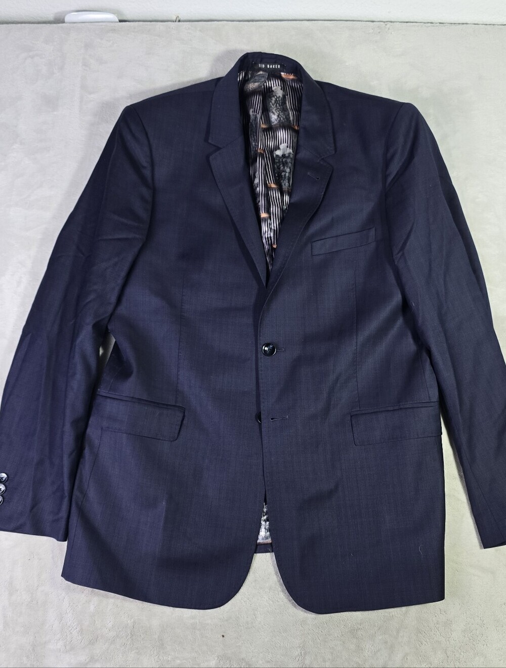 Ted Baker Modern Fit Blue Striped Suit 42R Pants 34x30